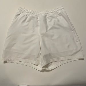 Lululemon Small Pace Breaker Shorts Lined 5 inch Inseam White